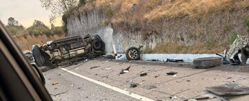 Automovilistas graban accidente donde murió el hijo del CEO de BBVA.