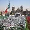 Este domingo 15 de marzo, más de nueve mil personas se dieron cita en el zócalo capitalino para la mega clase de fútbol.