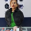 Norma, mujer que fue detenida luego de ser captada intentando robar charolas de carne y diversos artículos en Torreón.