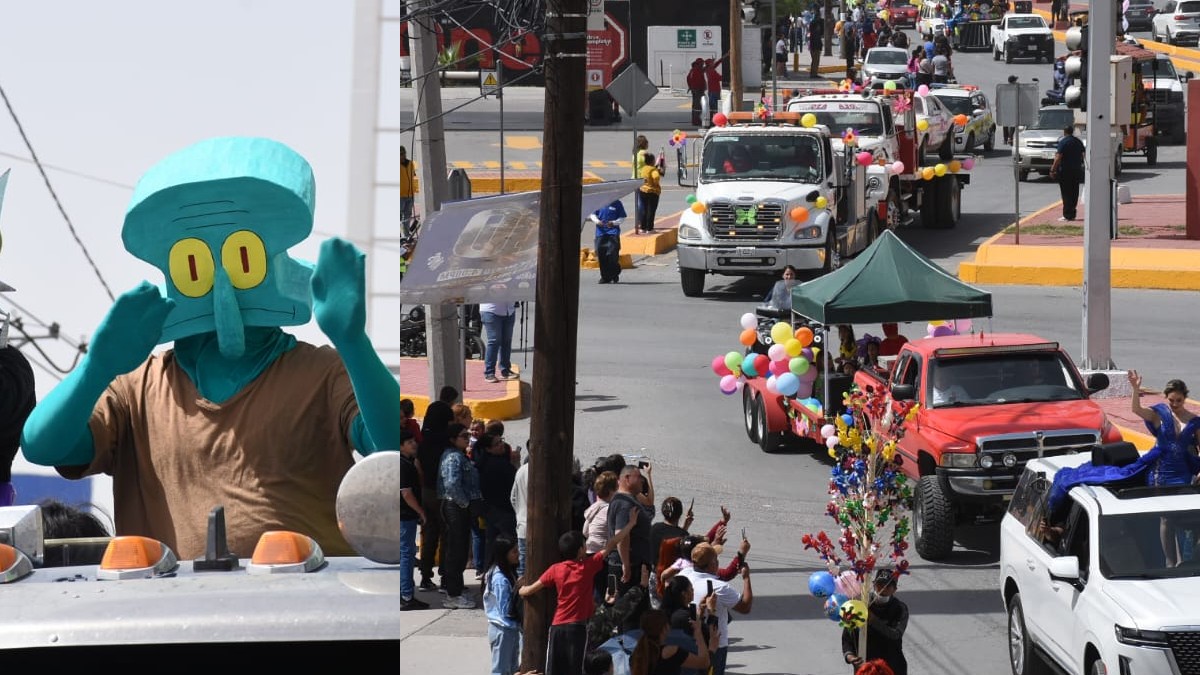 Hombre disfrazado de Calamardo