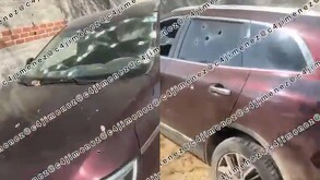 Camioneta donde viajaba ‘El Joker’, presunto jefe de sicarios del CJNG abatido en Colima.