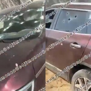 Camioneta donde viajaba ‘El Joker’, presunto jefe de sicarios del CJNG abatido en Colima.