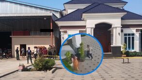 El lugar en donde murió una mujer en Camboya