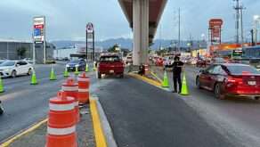 Carril de contraflujo en avenida Universidad en San Nicolás.