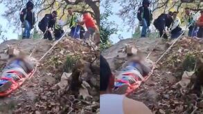 Un hombre es rescatado tras caer de un andamio a 6 metros de altura en la alcaldía Álvaro Obregón