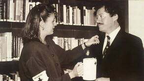 El excandidato presidencial del PRI de 1994, Luis Donaldo Colosio Murrieta, acompañado de su esposa Diana Laura Riojas