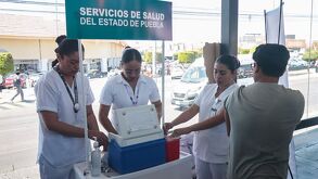 La Secretaría de Salud del Estado de Puebla prepara una megajornada de vacunación para 20 municipios de Puebla.
