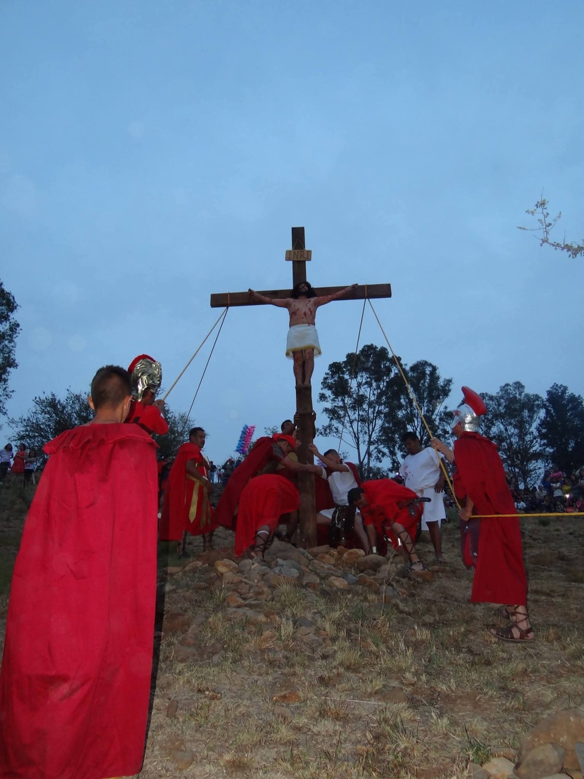 Cristo en la cruz representación en Tonalá