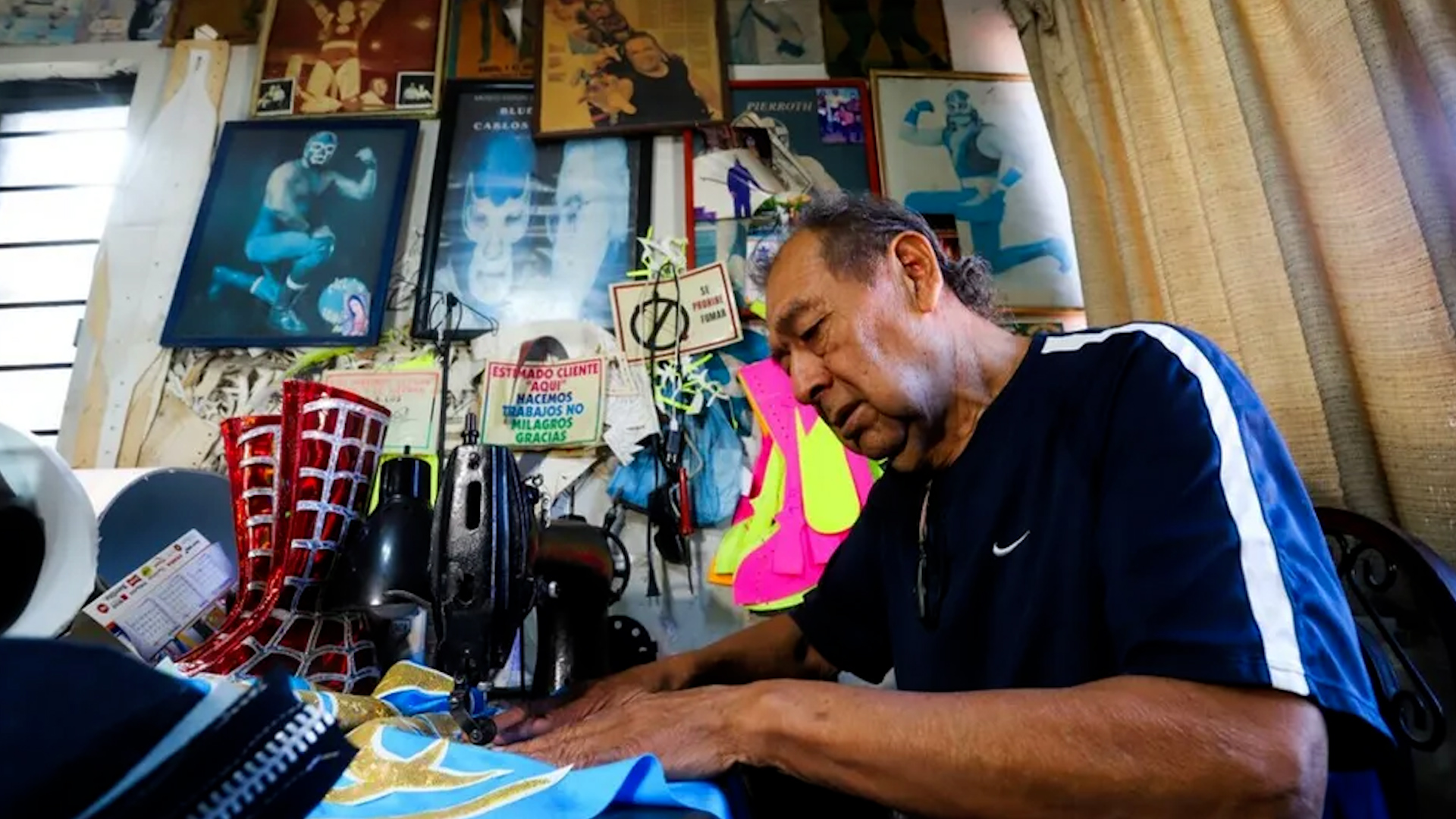 José Asunción Camacho comentó para las caramas de telediario que resguardan la identidad de grandes figuras de la lucha libre.