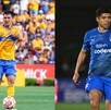 César Araújo y Víctor Guzmán en sus respectivos partidos de la jornada 11.