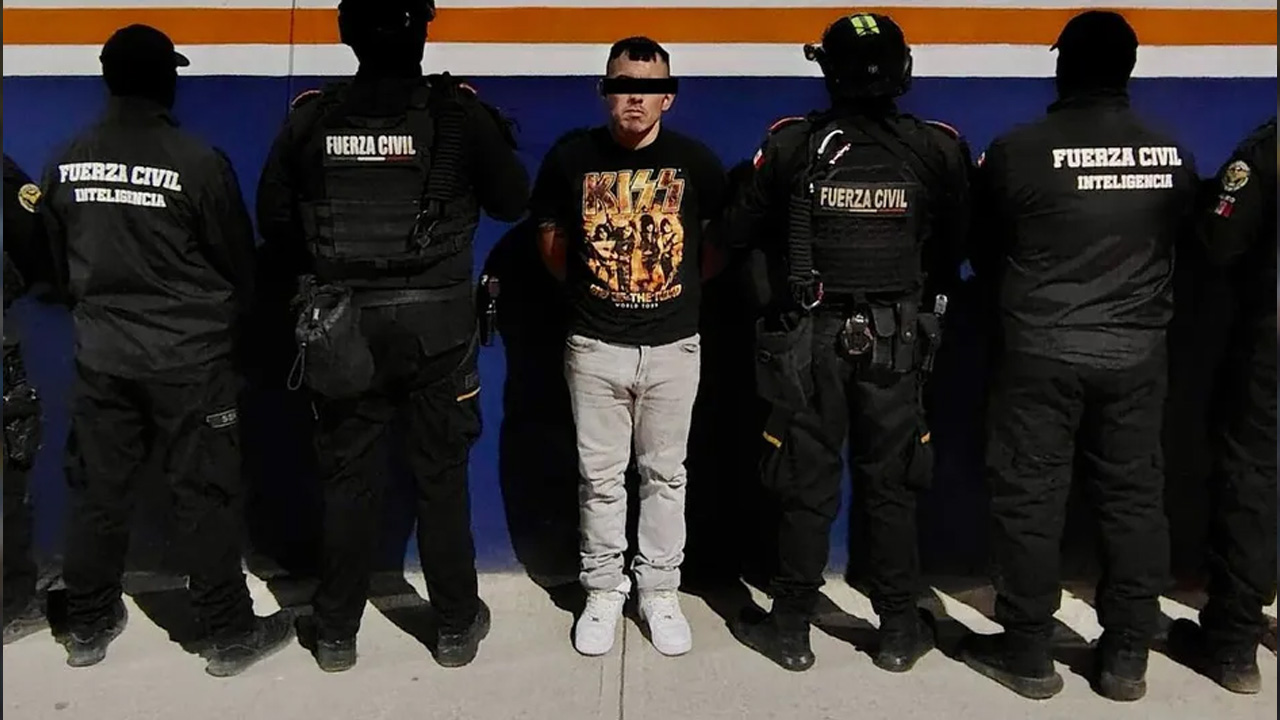 Fuerza Civil detuvo en Juárez a un hombre buscado por homicidio en Texas, Estados Unidos, con orden de arresto en Edinburg.