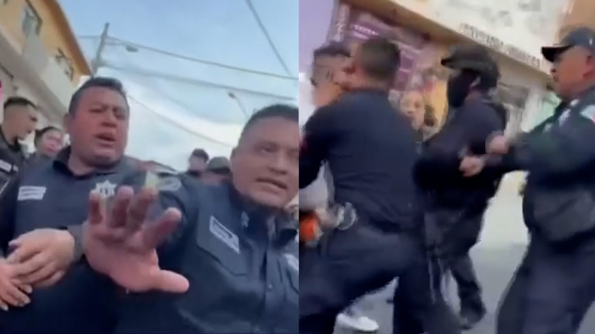Video muestra a policías municipales de Naucalpan golpeando a civiles. La autoridad alega posesión de drogas mientras ciudadanos denuncian abuso.