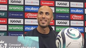 Guido Pizarro en conferencia de prensa tras el partido de Tigres vs Cincinnati.