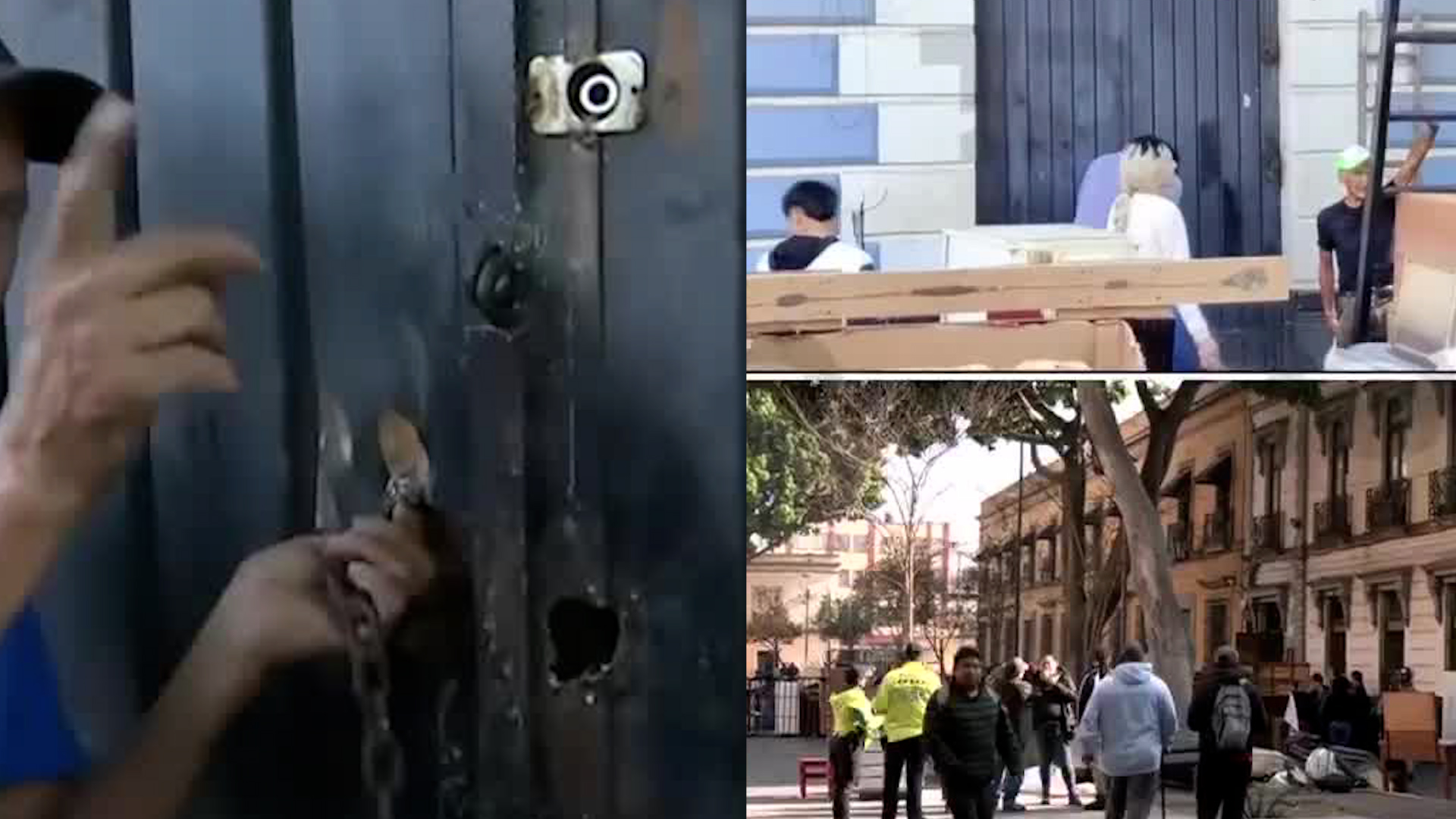 Se presume que se trataría de personas pagadas para amedrentar a las autoridades.