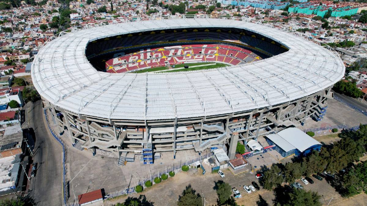 Calles cerradas a los alrededores del Estadio de Jalisco de cara al Atlas vs Querétaro | Estadio Jalisco vía Facebook