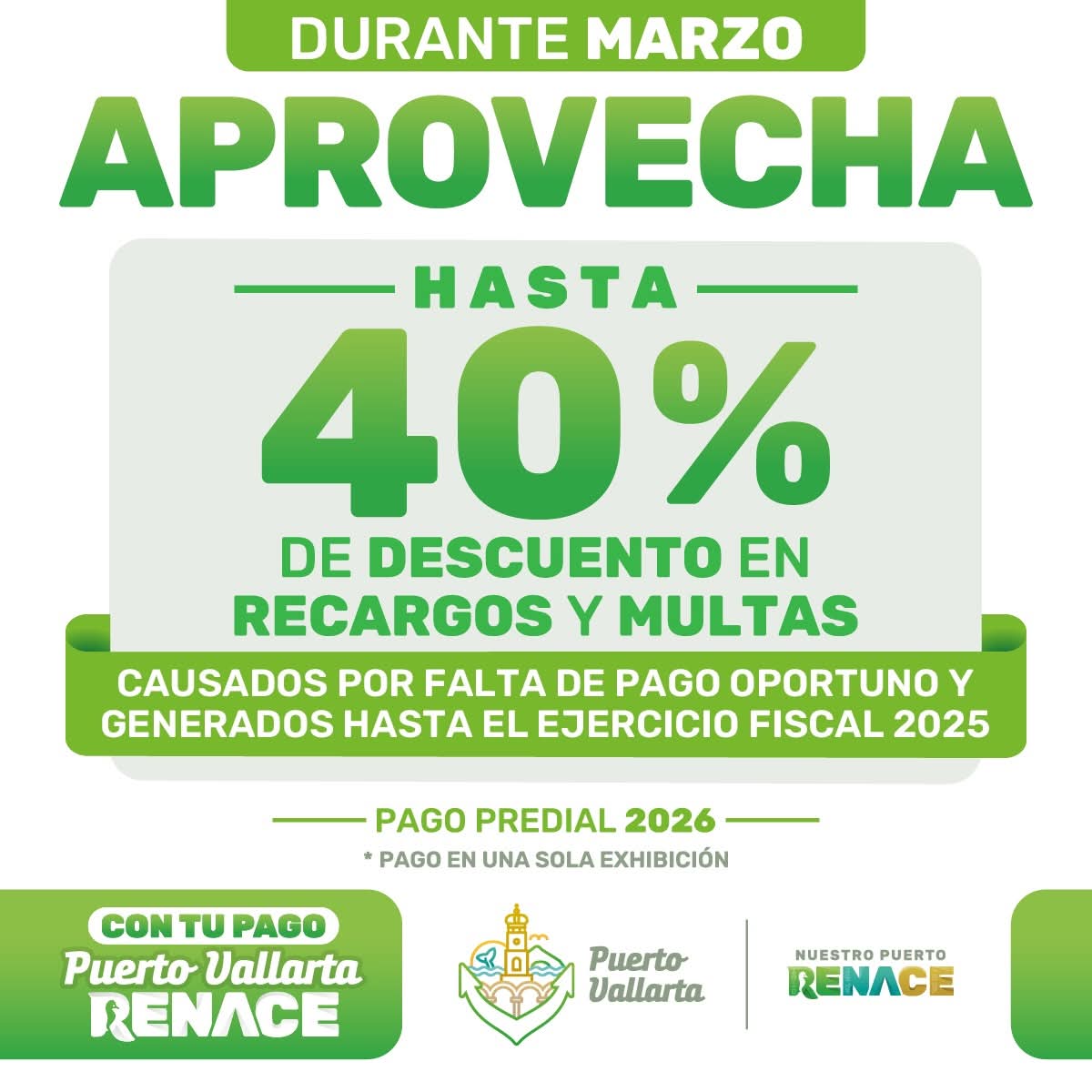 Descuentos en predial de Puerto Vallarta