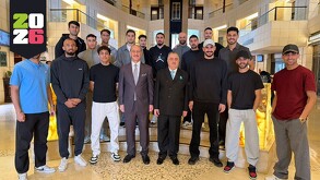 Selección de Irak en Jordania previo a viajar a Monterrey.