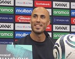 Guido Pizarro en conferencia de prensa tras el partido de Tigres vs Cincinnati.