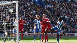 Liverpool perdió 2-1 en su visita a Brighton en la jornada 31 de la Premier League.
