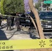 Cinta de precaución y patrulla de Guadalajara