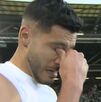 Raúl Jiménez llorando después de su gol contra el Burnley.