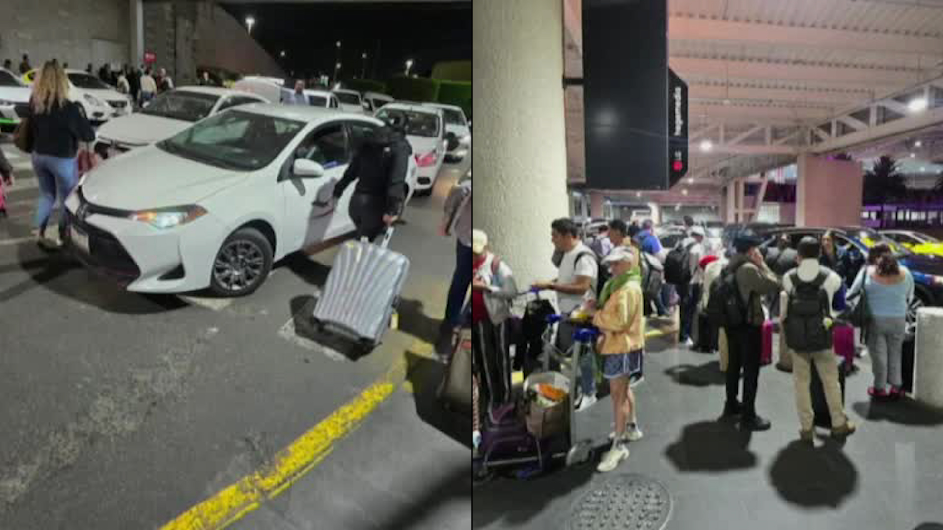 Tras los bloqueos y protestas de los taxistas de sitio en el aeropuerto, usuarios han sido los más afectados.