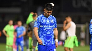 Vladimir Loroña, jugador de los Tigres durante el partido contra Juárez.