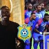Jugadores de la Selección de Republica Democrática del Congo.