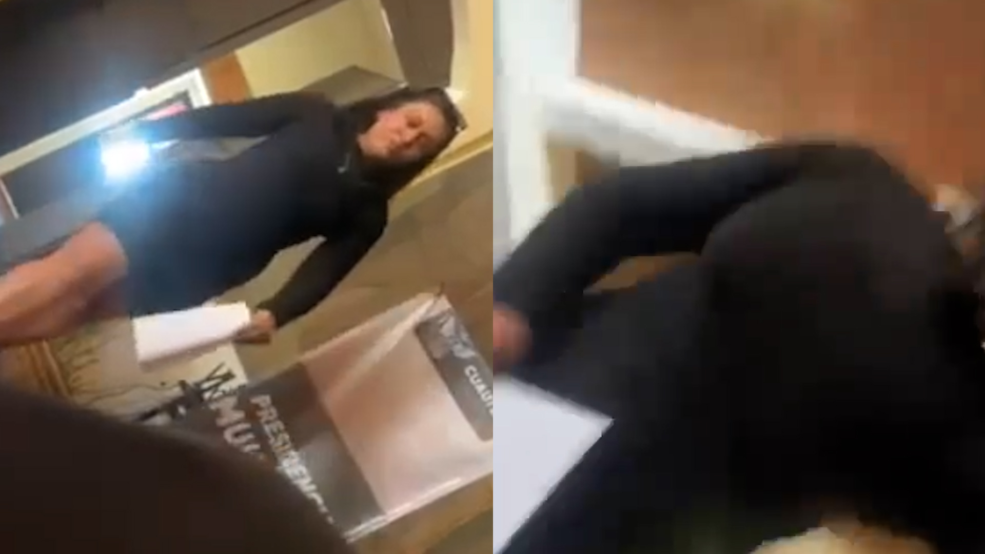 Una funcionaria del ayuntamiento de Cuautla, Morelos, fue captada agrediendo a una trabajadora horas después de su destitución.