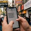 Personas reciben mensajes SMS sobre multas falsas em la Ciudad de México