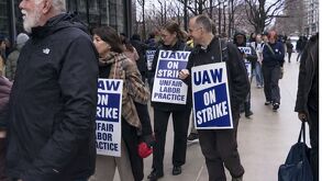 Docentes en huelga en New York