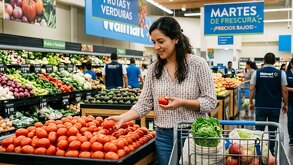 ofertas en alimentos en el Martes de Frescura de Walmart