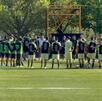 Jugadores de la Selección de Bolivia en un entrenamiento previo al Repechaje.