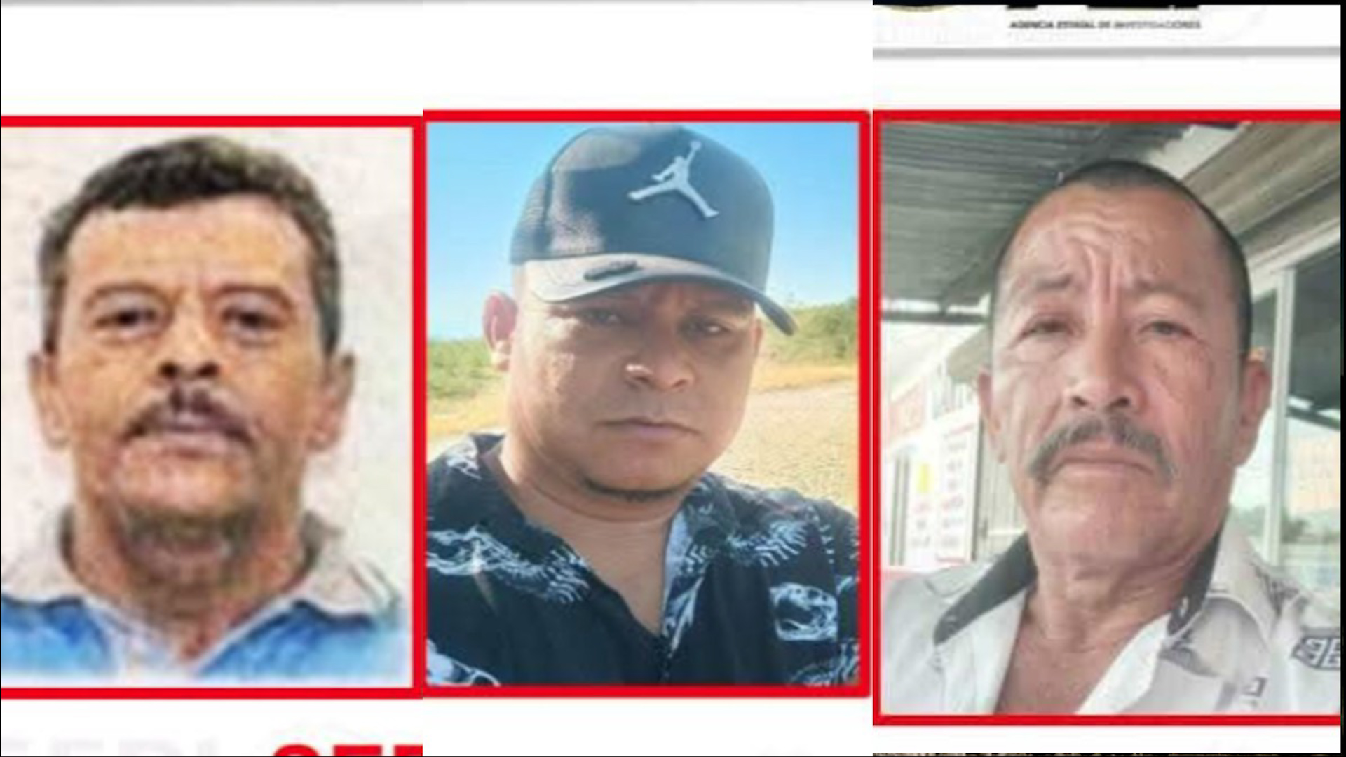 Autoridades de Nuevo León buscan a Fidel Soto, Sergio Baca y Pedro Bernal, desaparecidos en el Rancho La Ermita en China. Conoce las señas particulares aquí.