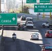 Tráfico en la autopista México-Puebla.