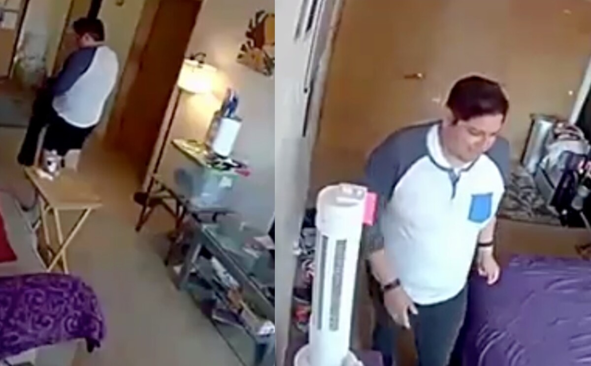 Jonathan Michael Alvarado, de 39 años en imágenes de cámaras de seguridad.