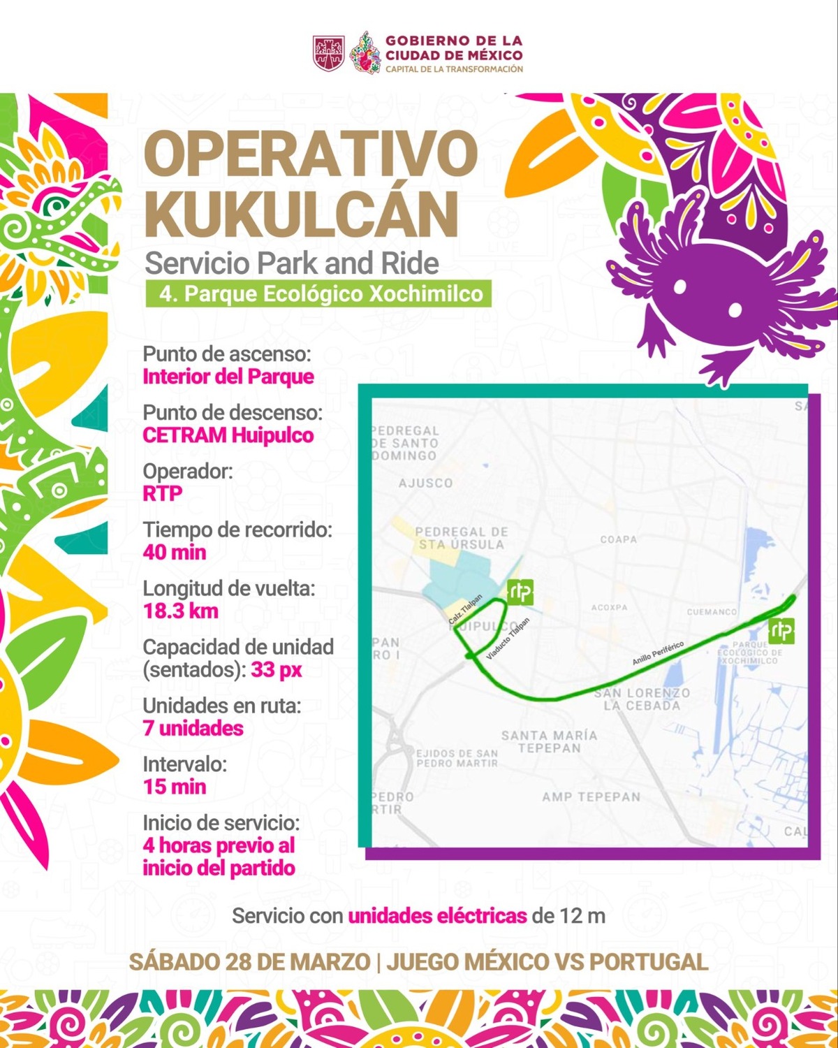 Se habilitarán cinco puntos de conexión desde zonas de alta concentración como Reforma, Polanco, Santa Fe, colonia Roma y el AICM.