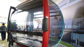 cabina del cablebús de puebla