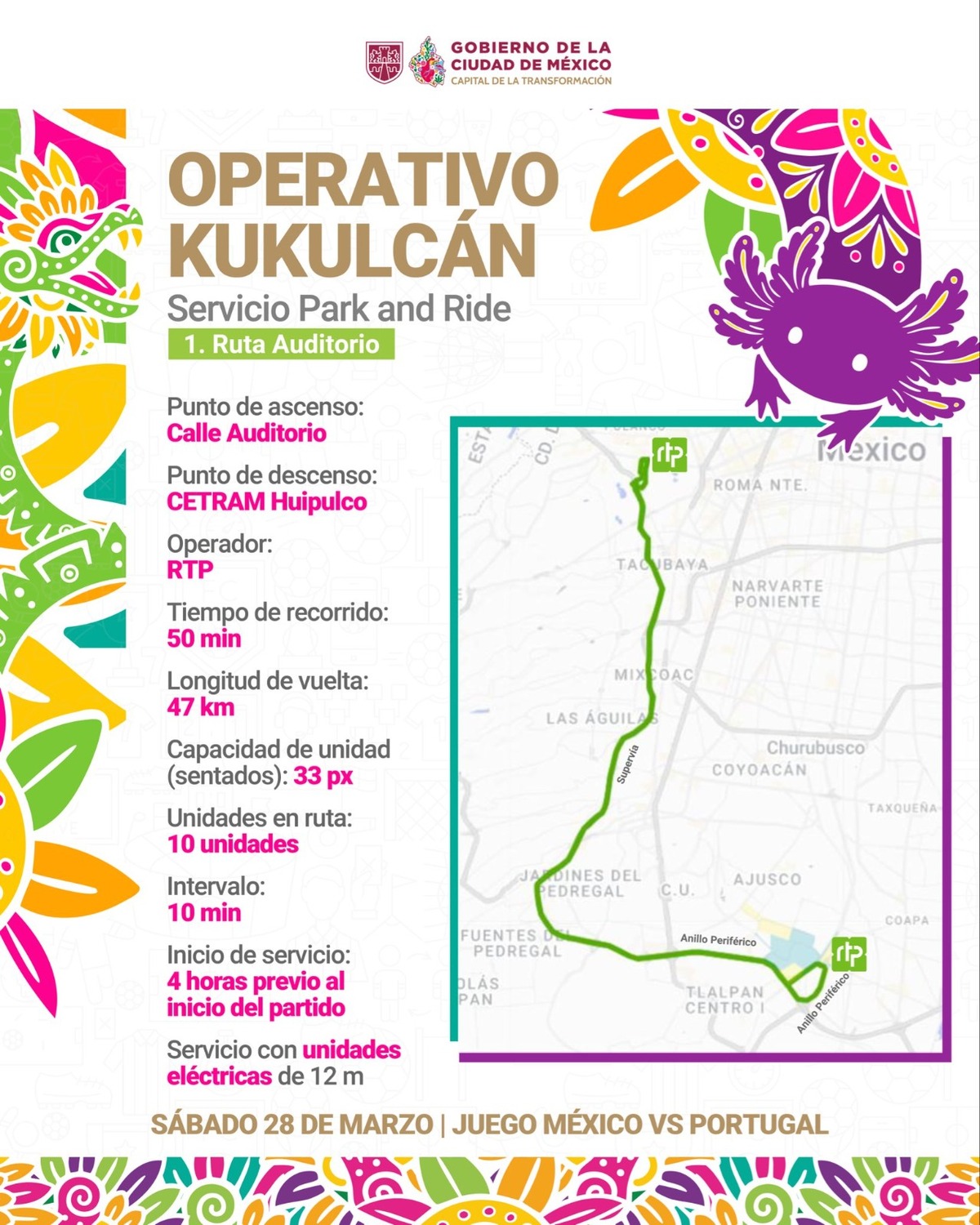 El Operativo Kukulcán fortalecerá alternativas de transporte, especialmente en las líneas 1, 2 y 9 del Metro.