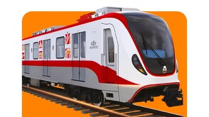Ilustración de la Línea 1 del Tren Ligero en Guadalajara