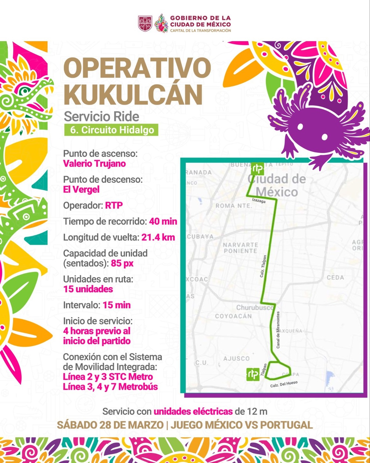 Semovi habilitará 5 puntos de conexión en zonas de alta concentración.