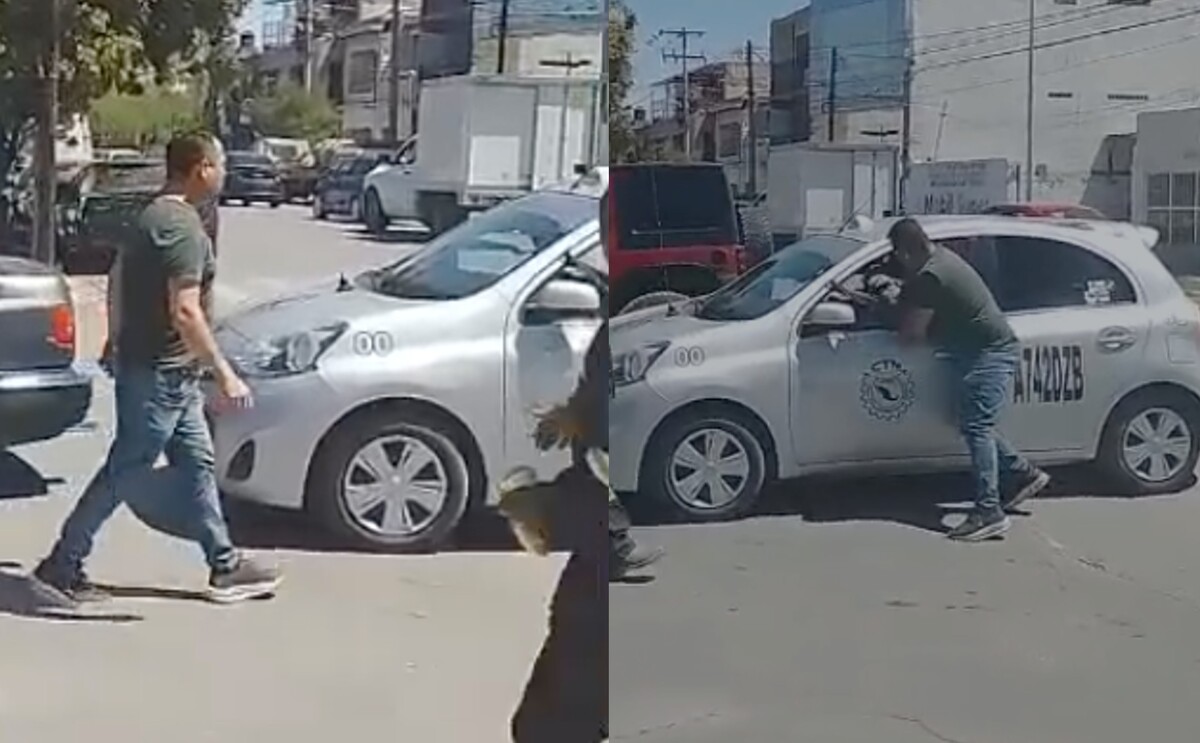 Captura de video tomado por un conductor que presenció el altercado.