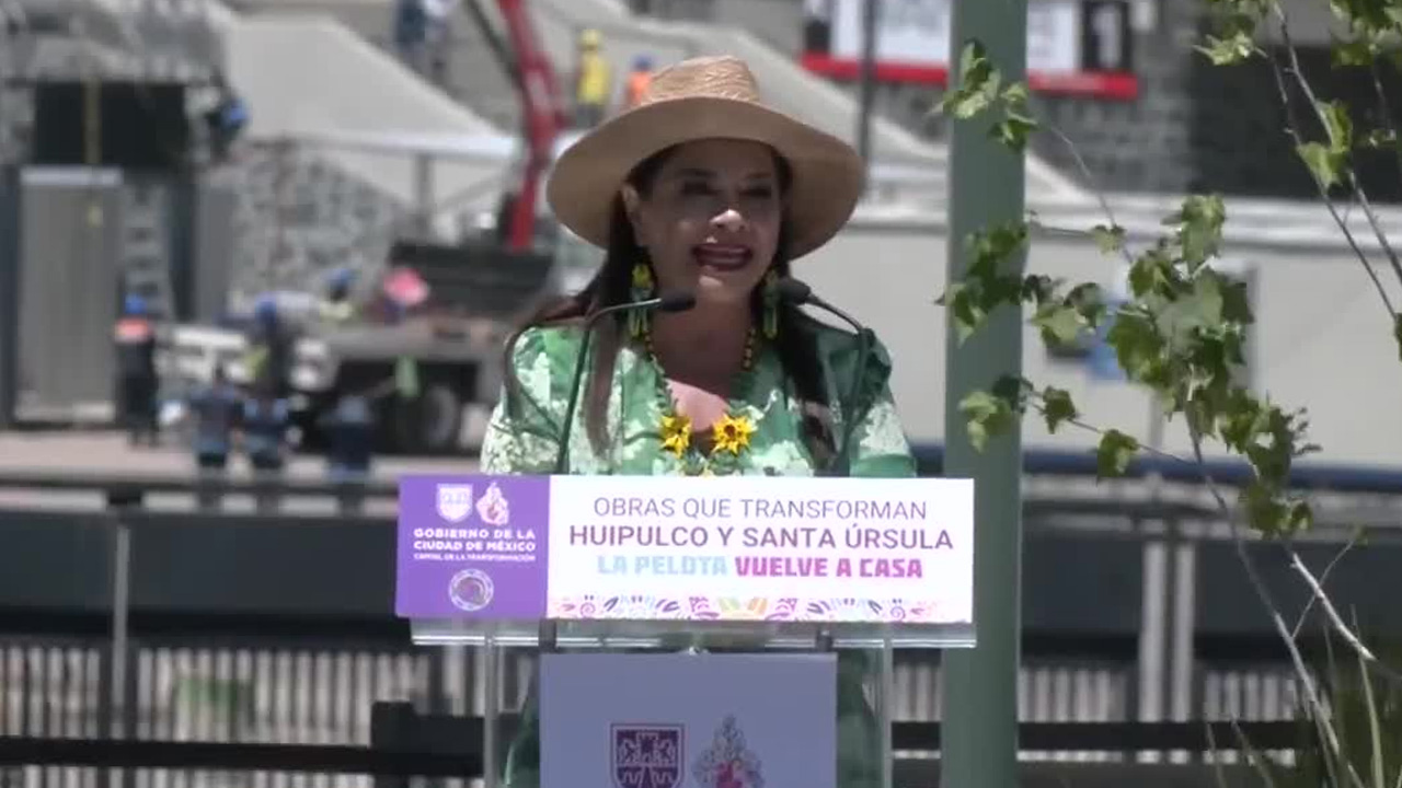 Clara Brugada inaugura obras alrededor del Estadio Azteca rumbo al Mundial