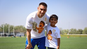 David Beltrán y Fernando Gorriarán durante el entrenamiento de Tigres.