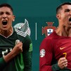 Edson Álvarez de la Selección Mexicana junto a Cristiano Ronaldo de Portugal.