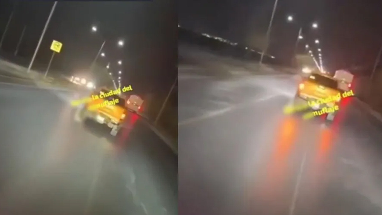 Autoridades de García detuvieron a un hombre tras ser captado llevando a un perro sujeto a su camioneta en condiciones peligrosas.