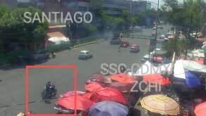 Ataque en la colonia Morelos contra un miembro de La Anti-Unión y un menor. Cámaras captan la huida de los sicarios.