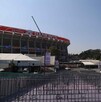 Estacionamiento del Estadio Azteca cerrado