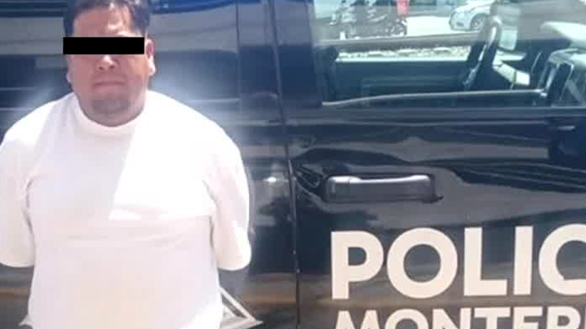 Cámaras del C4 Monterrey captaron al camión y le dieron seguimiento. El hombre detenido no mostró resistencia.