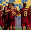Salomón Rondón, delantero de la Selección de Venezuela celebrando su gol.